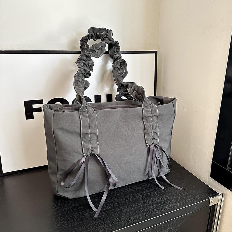 New Portable Portable Nylon Bag Women's Spring and Summer Fashion Casual Shoulder Tote Bag