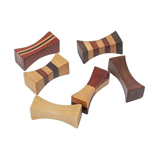 Japanese Style Chopstick Rests - Elegant Wooden Cutlery Holders with Traditional Patterns
