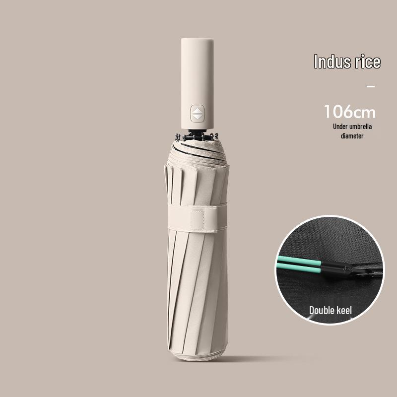 Custom Logo Automatic Three-Fold Umbrella: Sun & Rain Protection, Advertising and Gift Use