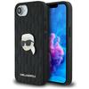 Étui Karl Lagerfeld Monogramme Tête de Karl Broche Pour Iphone 16E Noir
