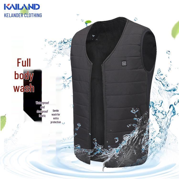Custom Smart USB Heated Outdoor Vest with Multi-Zone Warmth and Cotton Lining