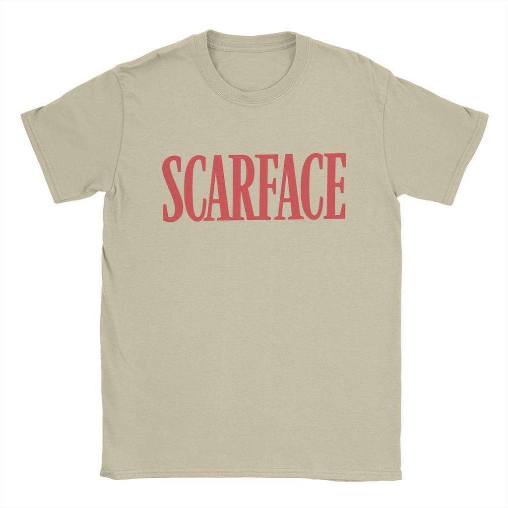 Herr Scarface Logotyp T-shirt 100% Bomull Kläder Vintage Kortärmad Rundhalsad T-shirt Nyinkommen T-shirts