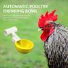 5Pcs Chicken Drinker with 1/2" PVC Tee Fittings Chicks Duck Goose Turkey Poultry Waterer Feeder Leakproof Large Automatic