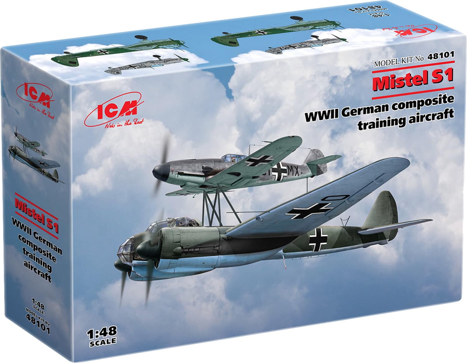

ICM масштаб немецкие ВВС Mistel S1 пластиковый набор 48101 1/48