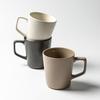 Stylish Vertical Stripe Embossed Ceramic Mug - Large Capacity for Home, Coffee, or Water Use