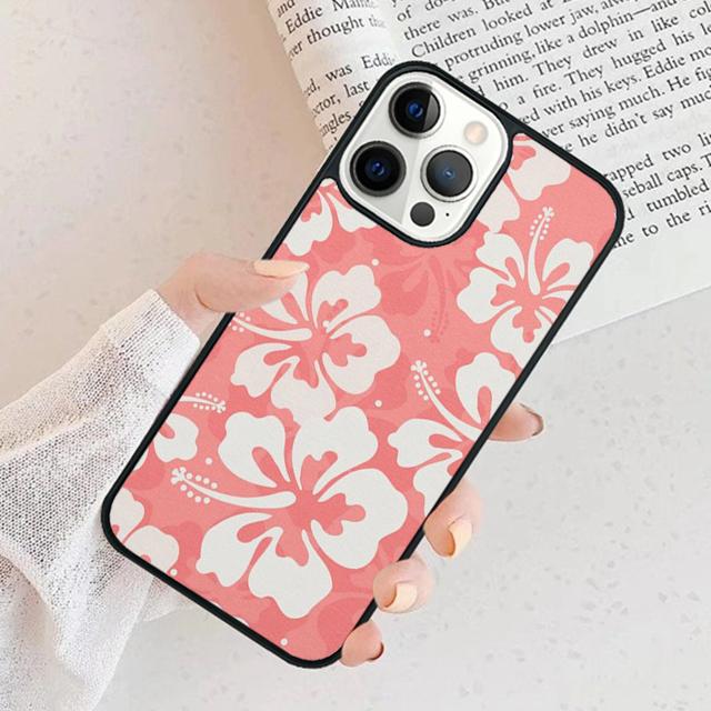 Tropisches Aloha-Hibiskusmuster Handyhülle Cover Für iPhone 17 Air 16 15 11 13 14 Pro Max 12 Plus Max Fundas