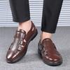Global Leather Sandals Summer Cowhide Men's Shoes Cool Leather Shoes Business Leisure Hole Shoes Bag Head Beach Shoes Cool Slippers