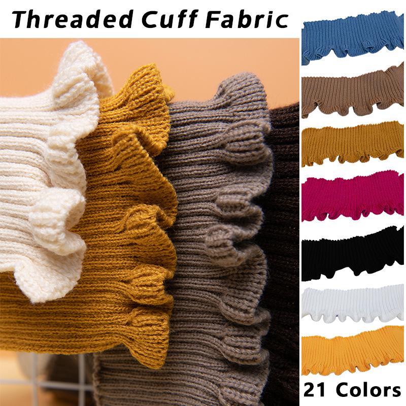 Jersey Cuff Fabric Stretchy Pleated Rib Fabric For Diy Sewing Sweatshirt Bottom Neckline Hem Making Cuffs On Sleeves Accessories