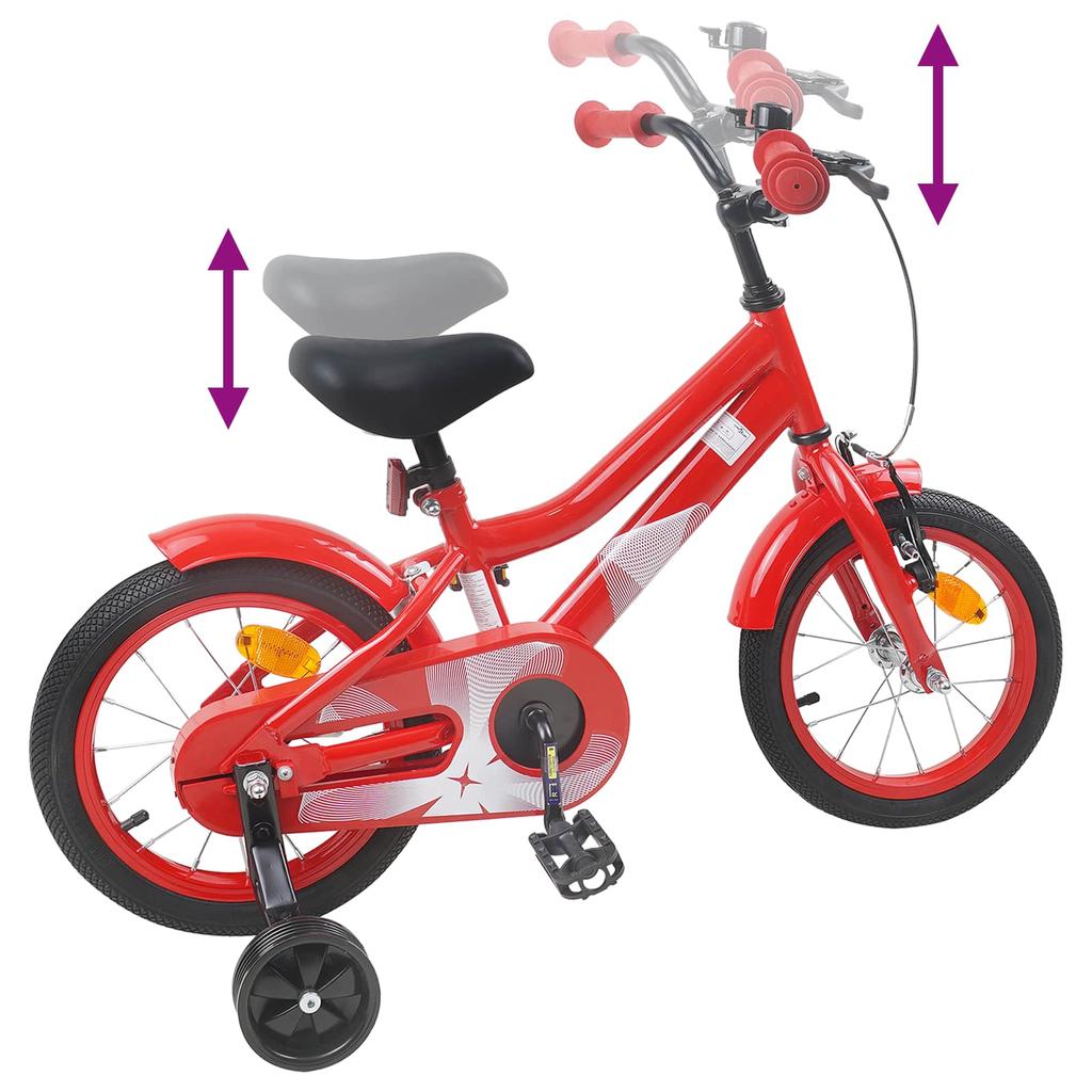 Kids  Bicycle 16 Inch for Ages 4 6 Red
