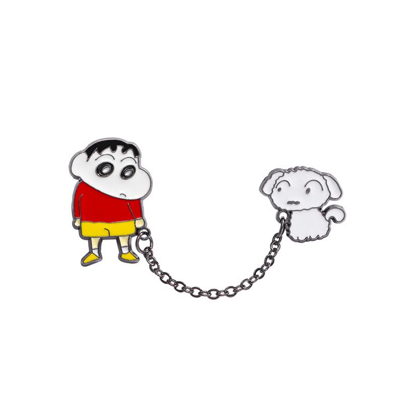 

Crayon small new brooch cartoon badge animation small new lead small white metal badge children s gift with jewelry