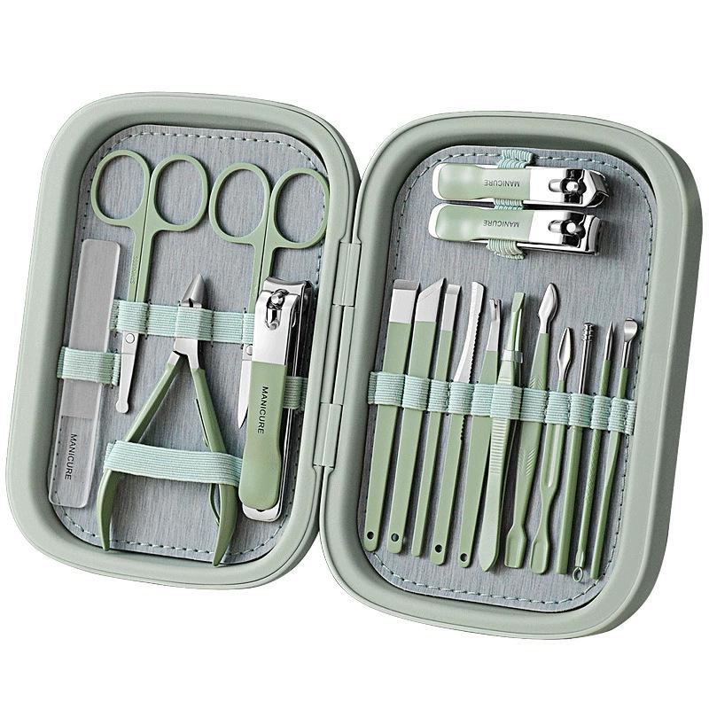 Portable Nail Care Set: Slant Clipper, Ear Pick & Dead Skin Scissors