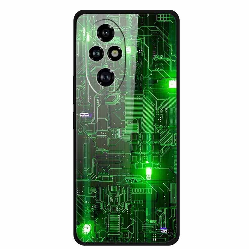 Tempered Glass Case For Honor 200 Pro Case Hard Phone Back Cover Soft Bumper For Honor 200 Pro Case Honor200 Pro 200Pro Bag Capa