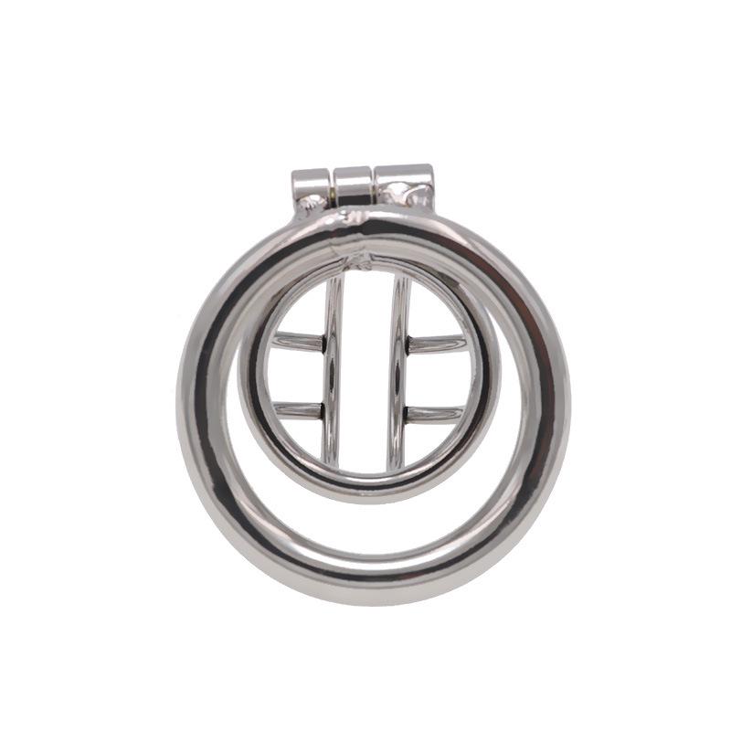 Chaqu Stainless Steel Men's Chastity Cage with Short Hollow Design
