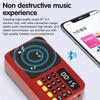 Tragbares FM-Radio Kleiner Notfall Wiederaufladbare Bluetooth 5.0 Soundbox Mini Vintage Lautsprecher MP3-Player