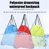 Bolsa de Gimnasio con Cordón para Exterior Mujer Hombre Bolsas con Cuerda Almacenamiento Ropa Zapatos Piscina Embalaje Impermeable Bolsillo Fitness Unisex