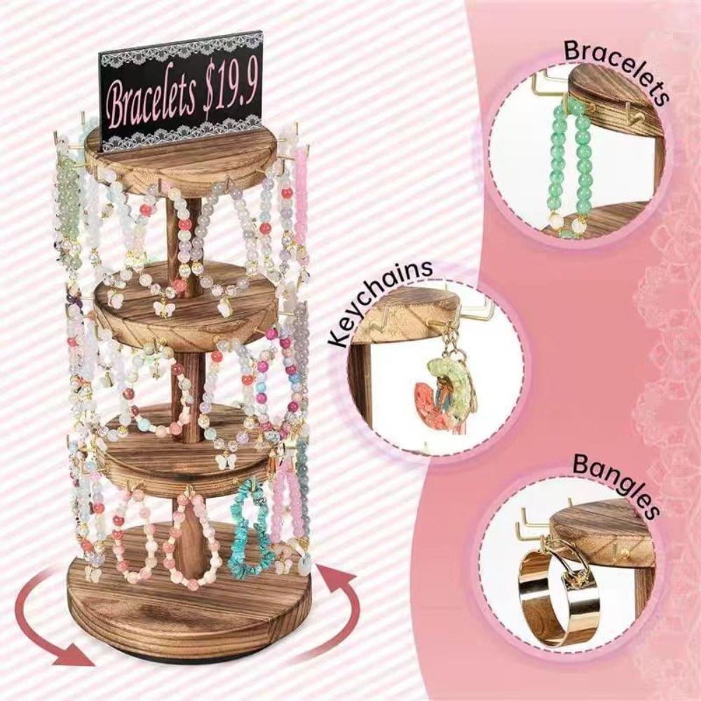 Multi-layer Desktop Storage Rack 43*17.5cm Rotatable Jewelry Organizer Home Dresser Storage