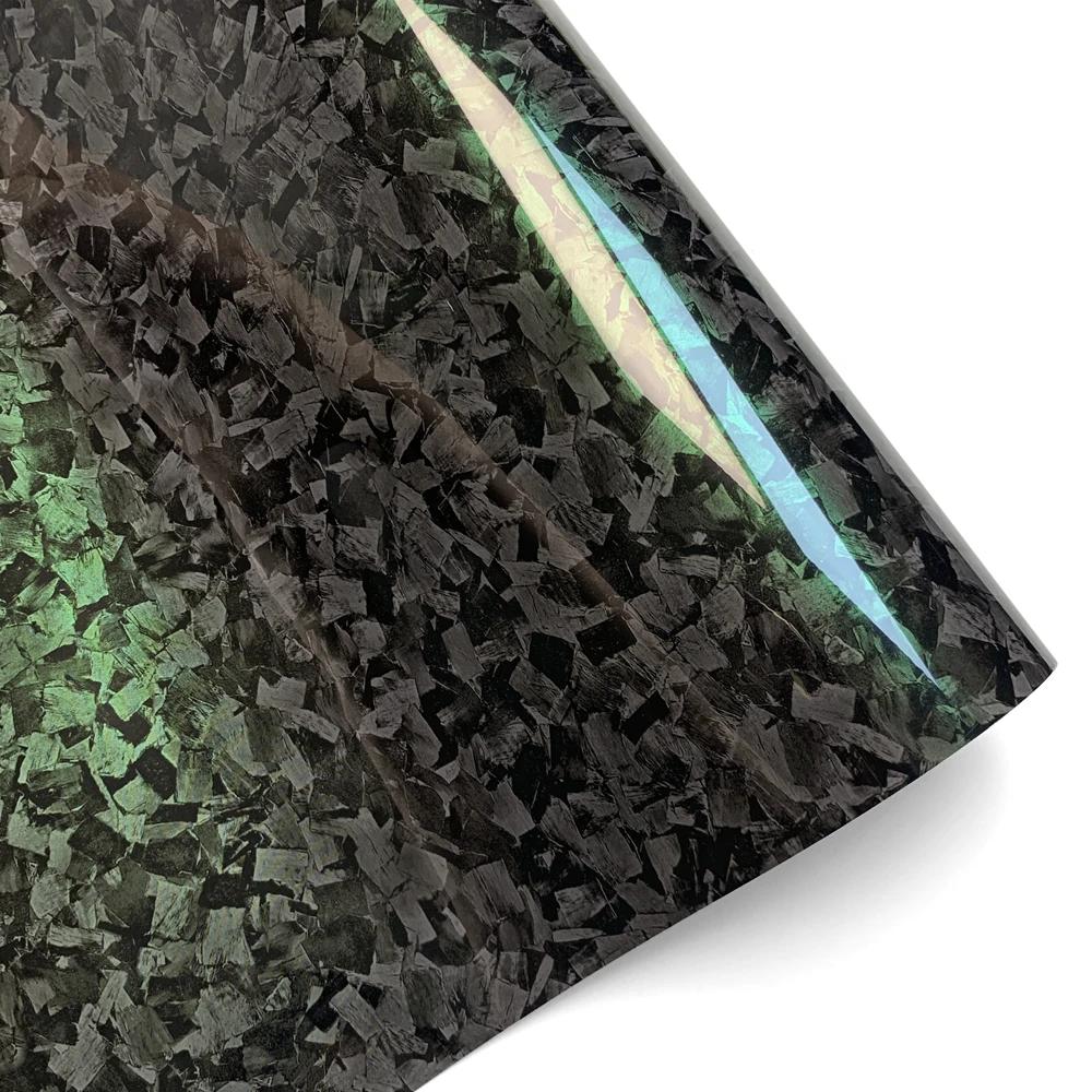 

Car Glossy Forged Carbon Fiber Vinyl Film Customization Car Body Color Changing Film Stickers for Turck Car Decals Accessories 10cmx150cm