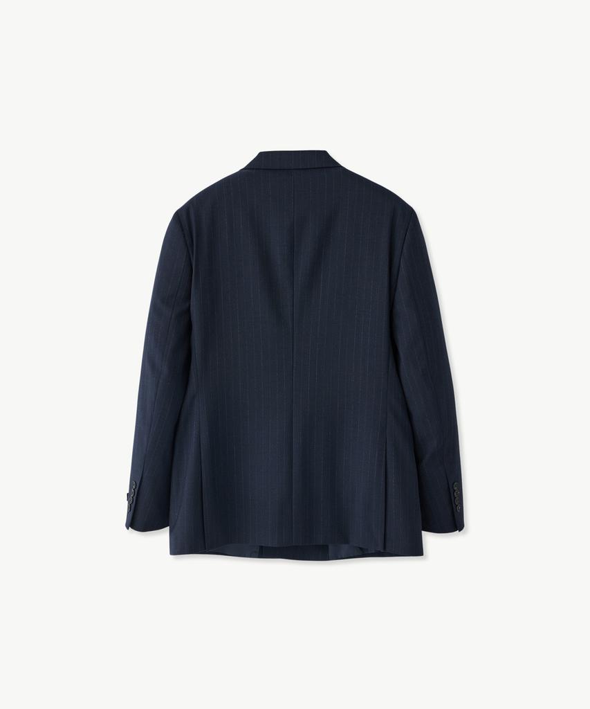 Stco Wool 50 Two-Tone Comfort Double Suit Jacket Navy (Classic Fit)_Ssjwa62Dtn