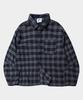 PLACESTUDIOMAN City Boy Check Basic Winter Oversized Shirt With Pocket Embroidery _2 Colors