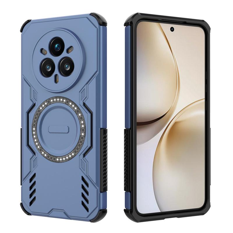 Applicable to OPPO Realme16Pro butterfly nail magnetic mobile phone case RealmeNEO7X heat dissipation and anti-drop protective case