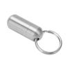 Portable Medicine Bottle Stainless Steel Waterproof Small Capsule Case Storage Container with Keychain