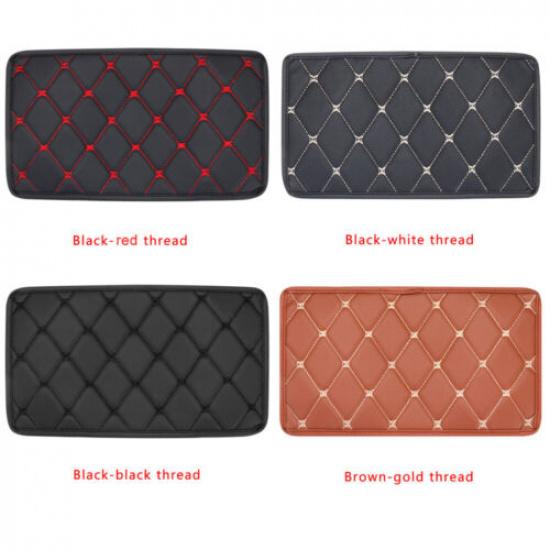 Car Auto Armrest Pad Cover Center Console Box Pu Leather Cushion Mat Accessories