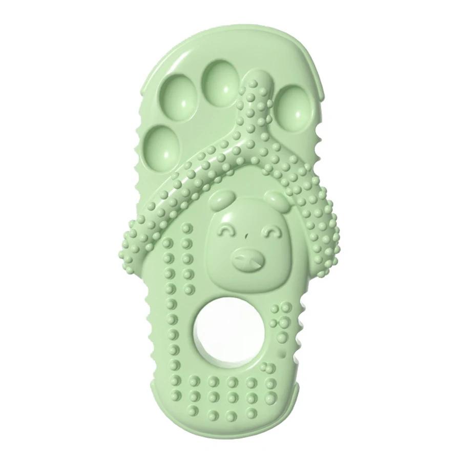 Bite Resistant Dog Slipper Toy Creative Fun Mini Pet Slippers for Aggressive Chewers Puppy Cat Teething Decompression Chew