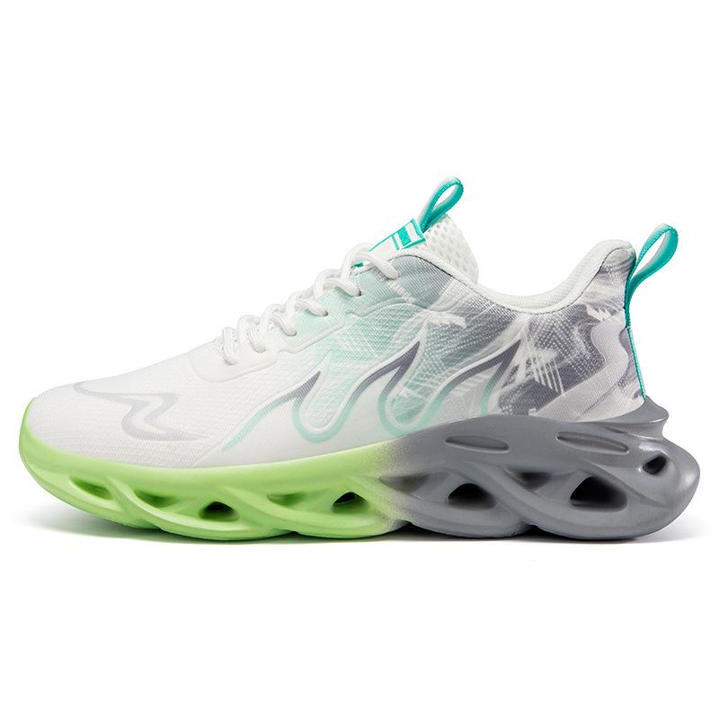 

Men s shoes new spring and summer couples mesh breathable running sports shoes thick sole heightening casual shoes large size 46