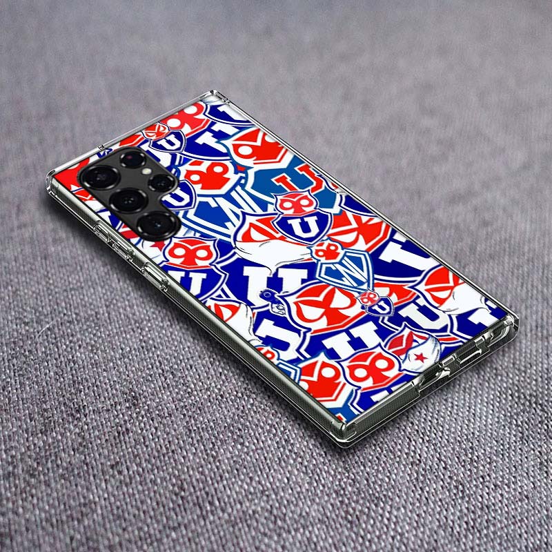 Fondo U. De Chile LOGO Phone Case For Samsung Galaxy S24 S23 S21 S20 FE S22 S26 Ultra S25 Edge S10 Plus Cover Clear TPU Capa She