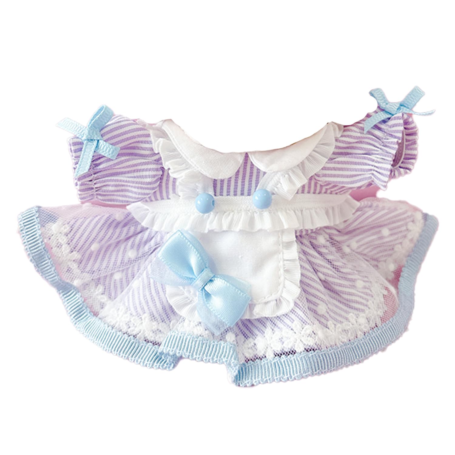 

American Diner-Style Apron Dress [For 10-15cm] Lavender [Product Code]