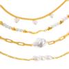 Adjustable Clasp Gold Plated Bracelet Elegant Chain Bracelet New Pearl Bracelet  Women Jewelry