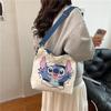 Large Capacity Cartoon Canvas Shoulder Tote for Women