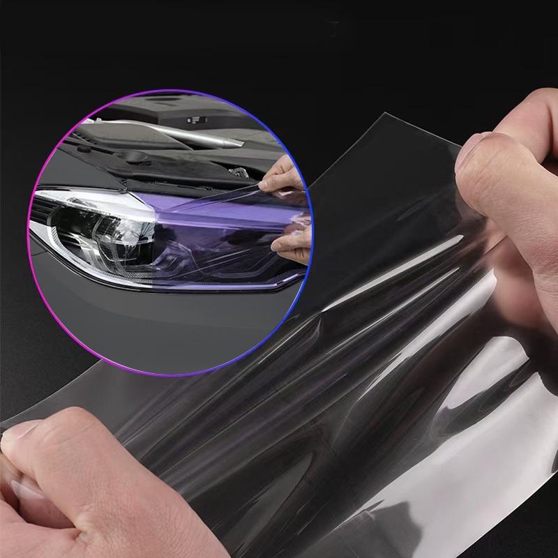 Exclusive BMW 3 Series TPU Color-Changing Protective Film: Transparent, Shifts from White to Purple to Black