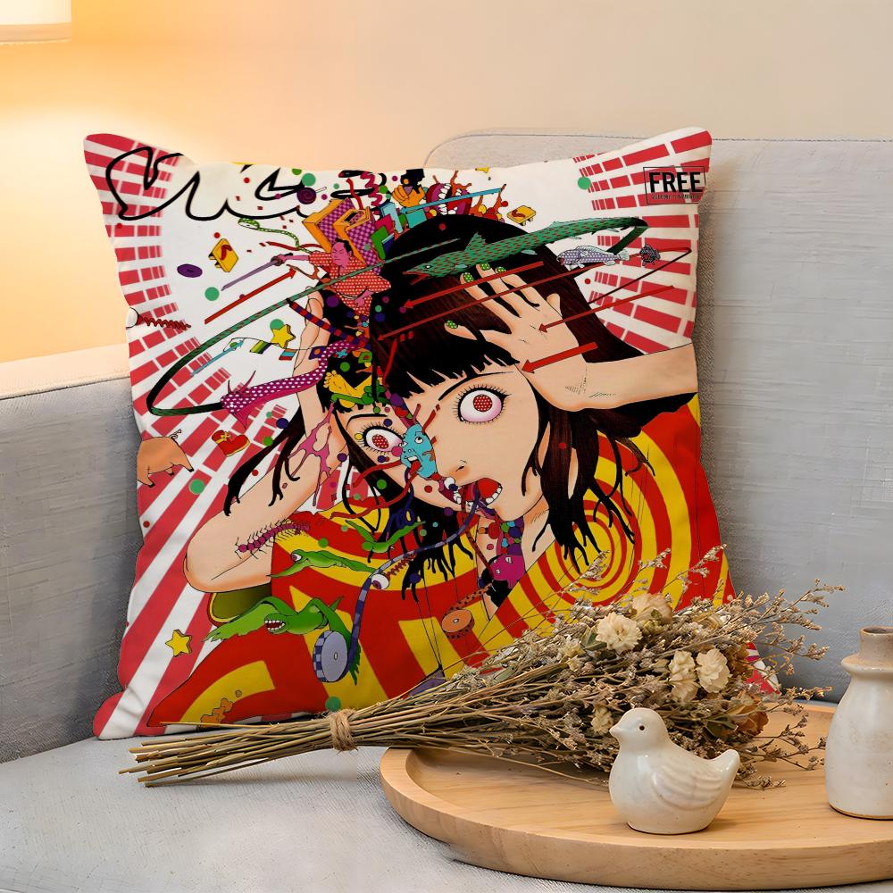 Cushion Cover  Linen  SkinFriendly Soft Decorative Case For Sofa Home Decor Funny SShintaro Kago Art Pillow Cover