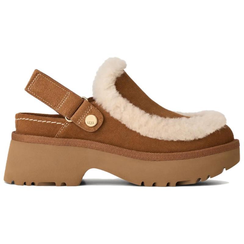 UGG Esmee Clog Casual Shoes 5cm Women's Chestnut Sneakers 1173331-CHE
