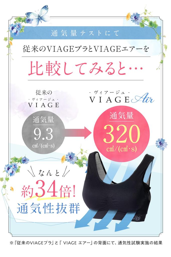 Viage Beauty Up Night Bra Air Sheer Material Mesh High Underarm Design Back Compression Design No Tight Feeling Cool Gray x [Viage] Non-Wired (JP,