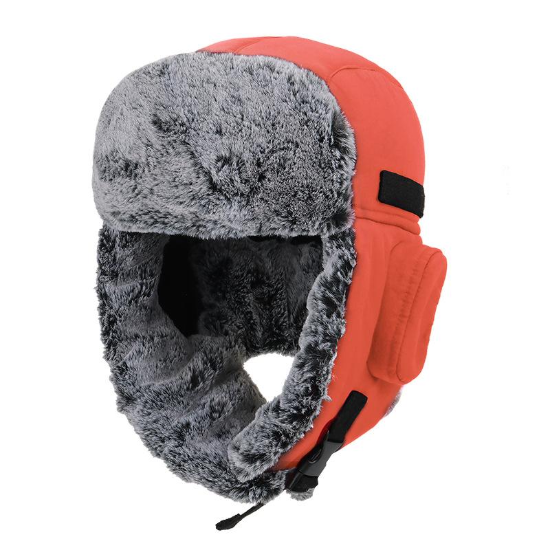 Winter warm hat, cold-proof and water-proof, piled and thickened ear protectors, ski hats for men and women