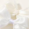 LOVEKIKI White Lace Hair Bows Clip Girls Wedding Headwear Hairpins Ribbon Barrettes Kids Headdressr Hair Accessories 2Pcs/lot