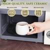 Keramiktasse in Pilzform mit Deckel - Einzigartige bunte Tasse für Kaffee, Tee, heiße Schokolade & mehr, Ungiftig spülmaschinenfest Kreativer Getränkehalter
