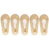5 Pairs/Lot Socks Women's Ankle Short  No-Show Invisible Foot Summer Thin Cotton Set White Low Cut Boat Lace Silicone Non-Slip