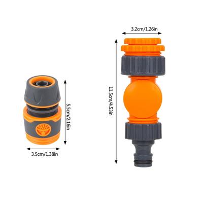 Garden Hose Connector Faucet Adapter For 1/2 Inch Hose Reel Cart Plastic Click-lock Quick ConnectionFor Watering Irrigation