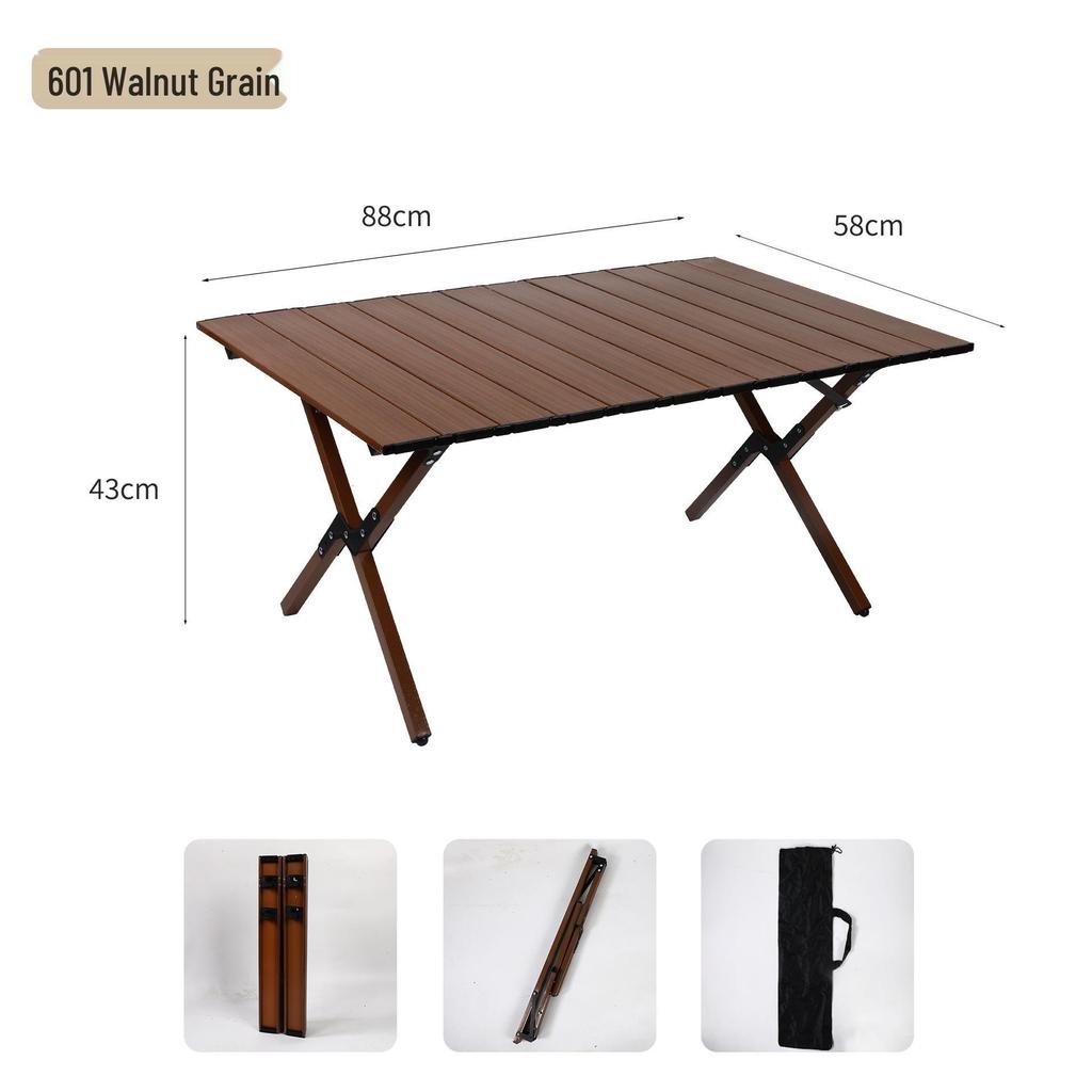 Portable Aluminum Folding Table and Chair Set for Outdoor Camping, Picnic, BBQ