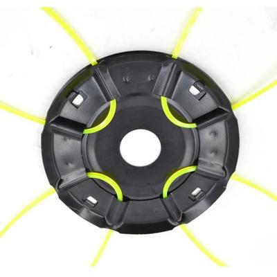 Stahl-Rasenmäherkopf, frei, 4 Leitungen, Ersatz-Benzin-/Lithium-Rasentrimmerkopf, Entfernung von Gartenunkraut, Freischneiderteil