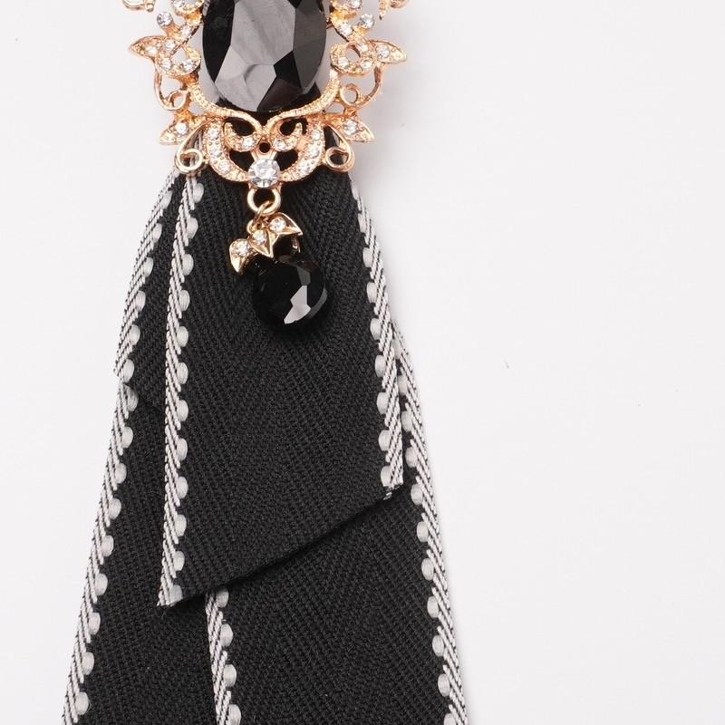 Papillon in Poliestere per Donne Uomini Vintage Goccia d'Acqua Strass Accessorio per Collare