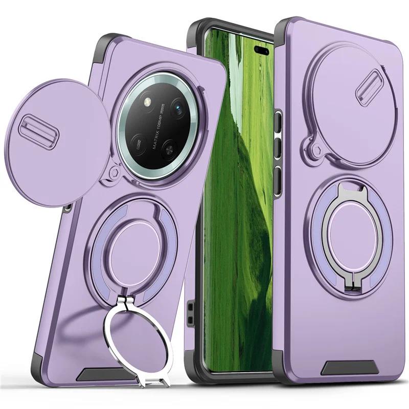 Für Honor Magic 7 Lite Magic7lite Stoßfeste Hybride Magnetische Ständer Handyhülle für Honor X9C Schiebeobjektiv Rüstungsschutzhülle