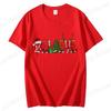 Believe Christmas Print Tshirt for Women Short Sleeve Casual Top Women Streetwear Family Christmas Graphic Tees Vintage Shirt