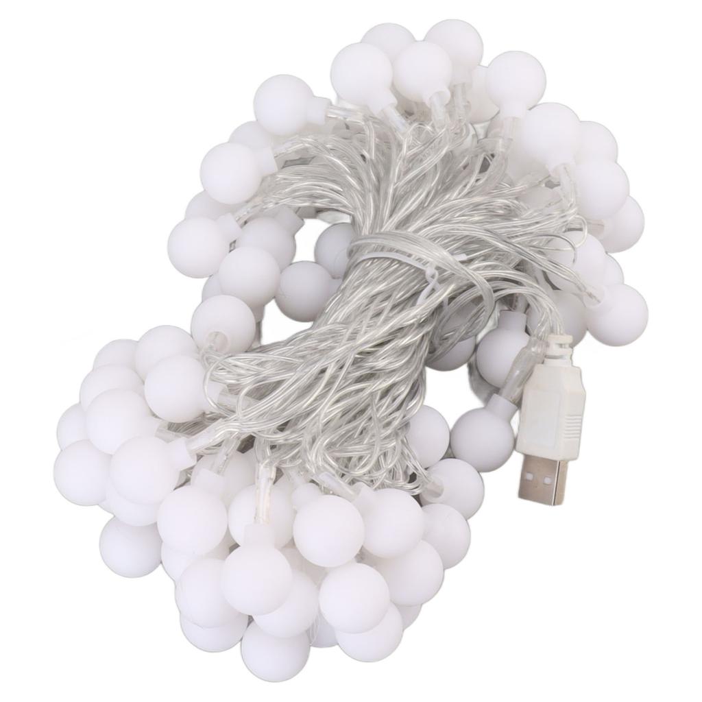 String Lights Warm Ambient Lights LED Fairy String Lights Decoration for Outdoor Camping Tent Canopy Ball 1.8cm Diameter