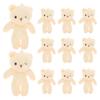 DEARMAMY Small Plush Set of Keychain Gifts Cute, Fluffy, Bears, 12, Kids' Ornaments,