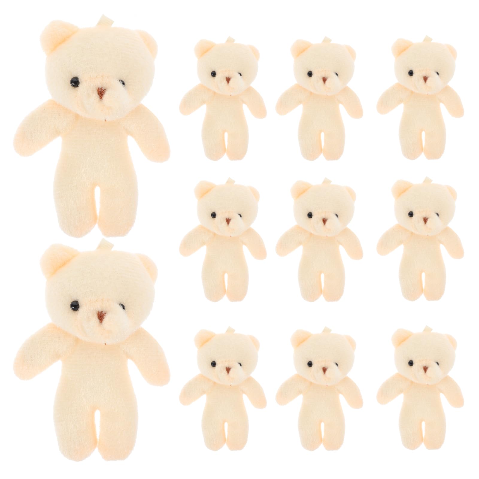 DEARMAMY Small Plush Set of Keychain Gifts Cute, Fluffy, Bears, 12, Kids  Ornaments,