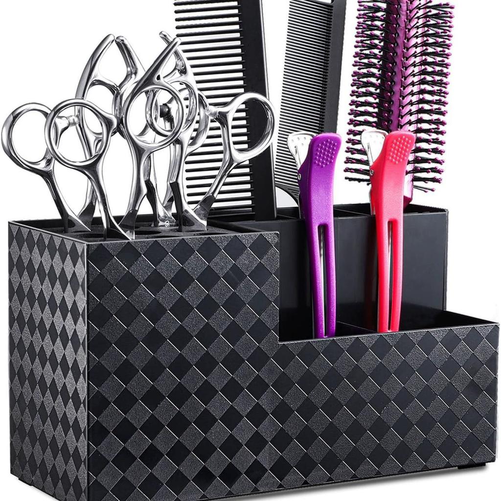 Barber Tools Holder Multifunctional Anti Slip Detachable Hair Comb Scissors Rack Hairdressing Tools Box Barbershop Accessories